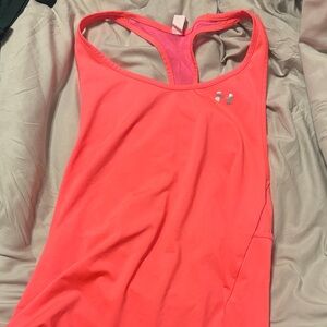 Under Armour Bright Coral Racerback Performance Tank
